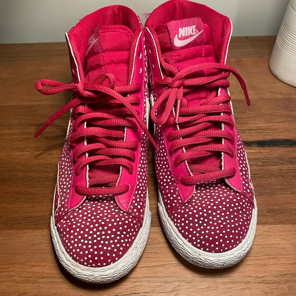 Nike pink spotty high tops size US 6 - Picture 9 of 9